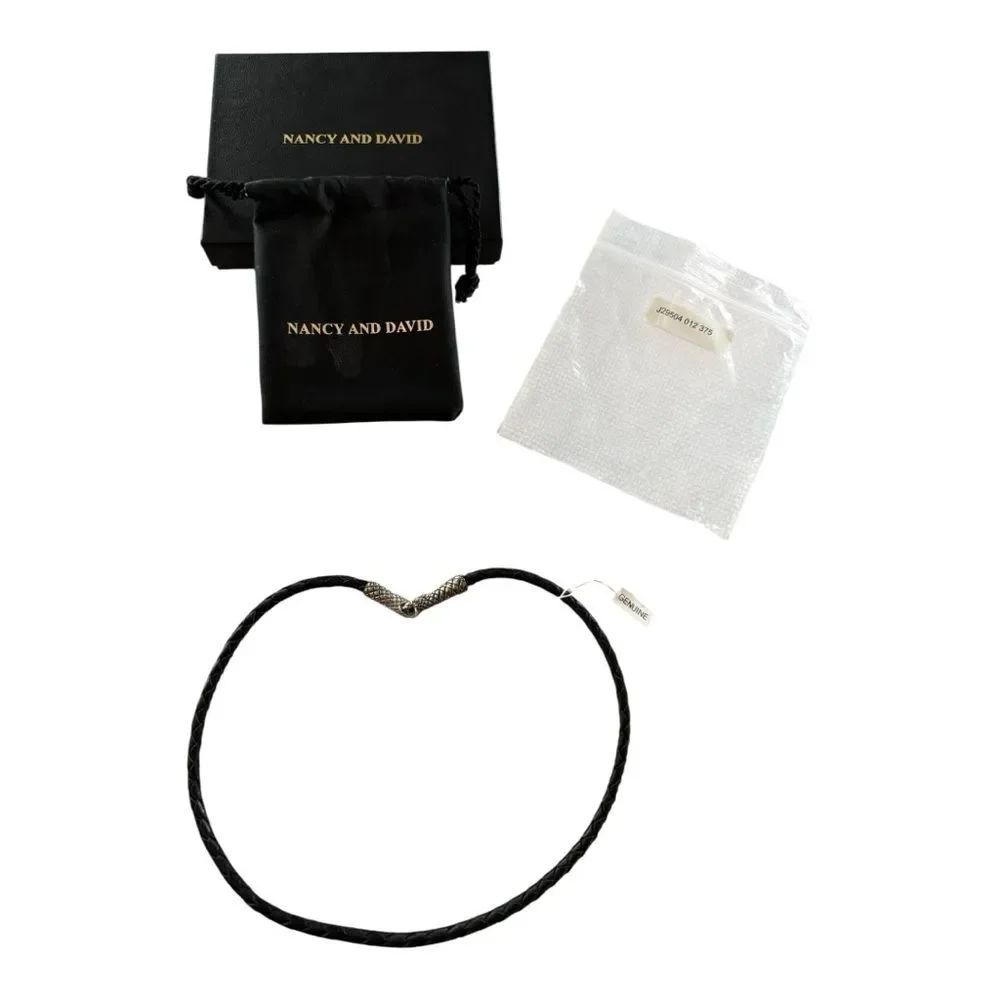 Vintage Nancy and David Black Necklace